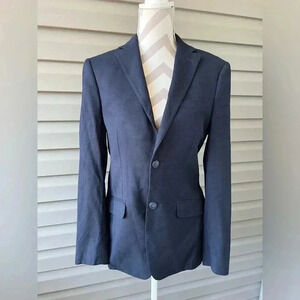 Psycho 🐰 Bunny 100 % Wool Suit Navy Sz 36R